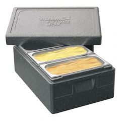Thermo box for three ice cream pans