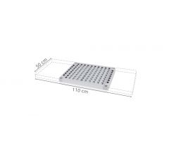 50 cm deep Aluplast shelf tab - BRE115