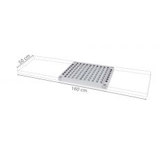 50 cm deep Aluplast shelf tab - BRE165