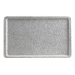 Polyester tray with smooth surface and edge