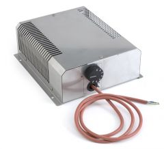 Ventilation heater with thermostat