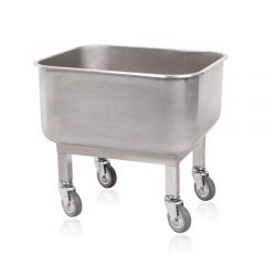 Simple sink unit with wheels and with drain tap - IPA59