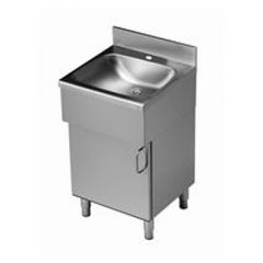 Standing hand wash unit without tapware, 50x50x85 cm