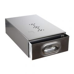 Stainless steel knocking drawer - PRI3076