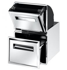 Stainless steel toggle knocking drawer with bin
