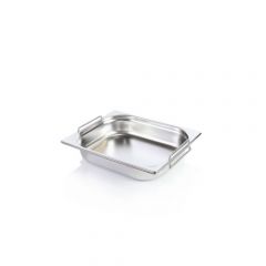 Stainless steel 1/2 GN pans with handles