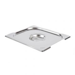 Stainless steel GN Lids with handles split - SGNF12F