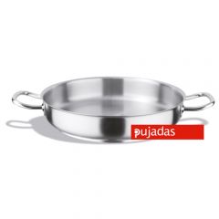 St/Steel paella pan without lid